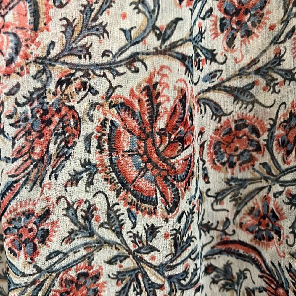 Lucky Brand printed sheer blouse size M - Picture 3 of 7